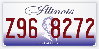 IL license plate Z968272