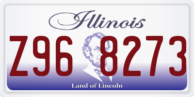 IL license plate Z968273