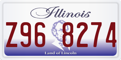 IL license plate Z968274
