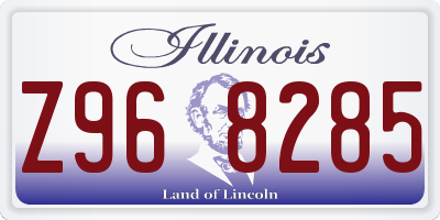 IL license plate Z968285