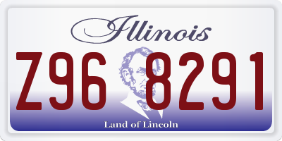 IL license plate Z968291