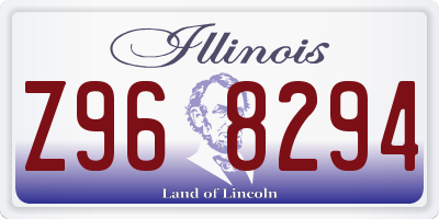 IL license plate Z968294