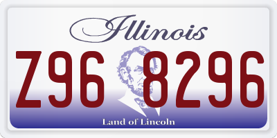 IL license plate Z968296