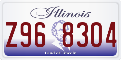 IL license plate Z968304