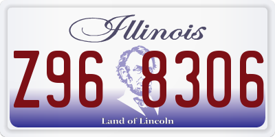 IL license plate Z968306