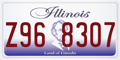 IL license plate Z968307
