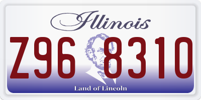 IL license plate Z968310