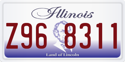 IL license plate Z968311
