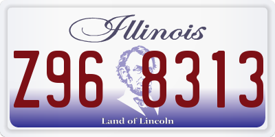 IL license plate Z968313