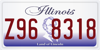 IL license plate Z968318