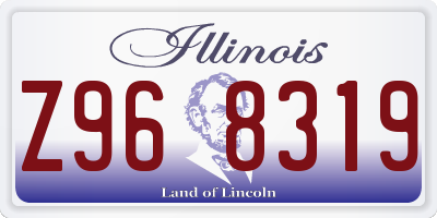 IL license plate Z968319