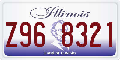 IL license plate Z968321