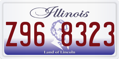 IL license plate Z968323