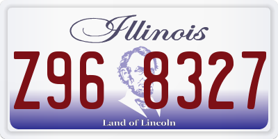 IL license plate Z968327