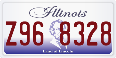 IL license plate Z968328