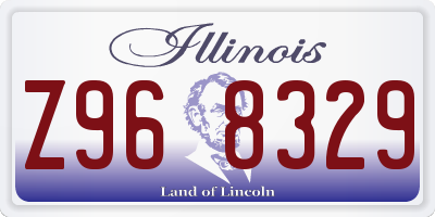 IL license plate Z968329