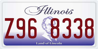 IL license plate Z968338