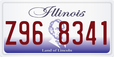 IL license plate Z968341