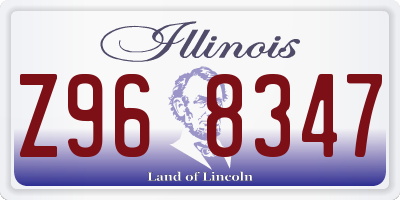 IL license plate Z968347