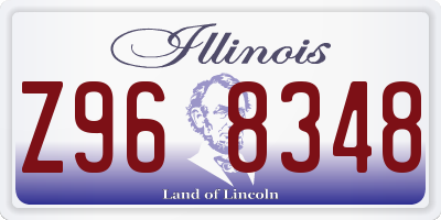 IL license plate Z968348