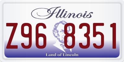 IL license plate Z968351