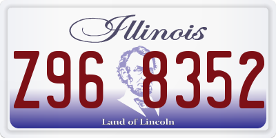 IL license plate Z968352