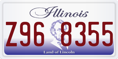 IL license plate Z968355