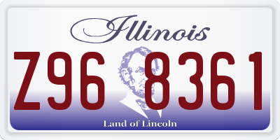 IL license plate Z968361