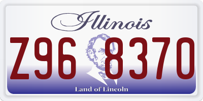 IL license plate Z968370