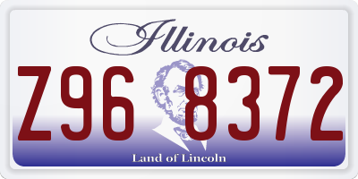 IL license plate Z968372