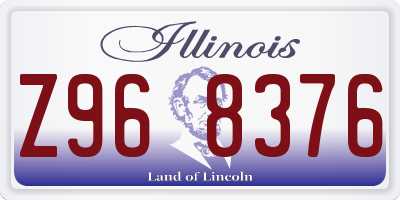 IL license plate Z968376