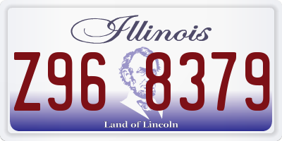 IL license plate Z968379