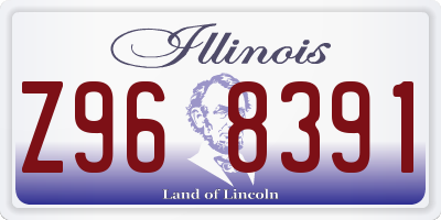 IL license plate Z968391