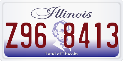IL license plate Z968413