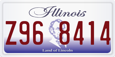 IL license plate Z968414
