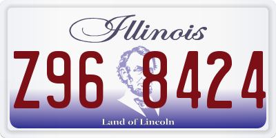 IL license plate Z968424