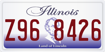 IL license plate Z968426
