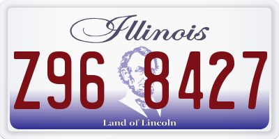 IL license plate Z968427