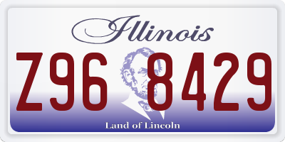 IL license plate Z968429