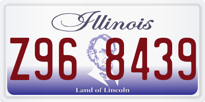 IL license plate Z968439