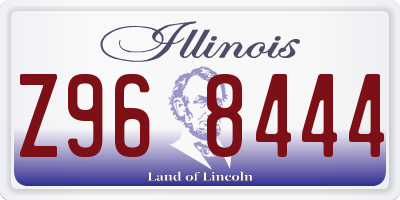 IL license plate Z968444