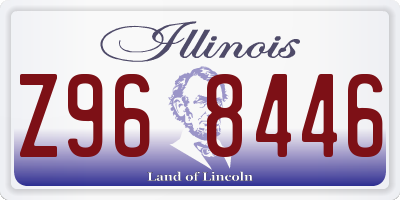 IL license plate Z968446