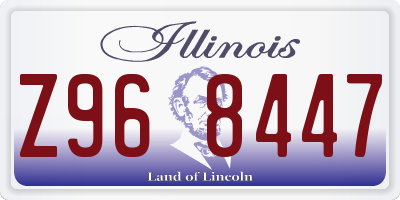 IL license plate Z968447