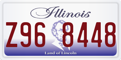 IL license plate Z968448