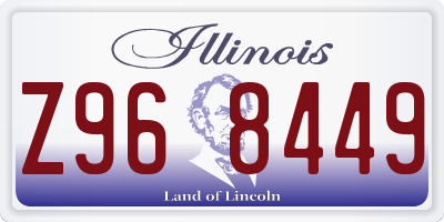 IL license plate Z968449