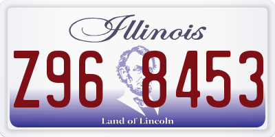 IL license plate Z968453