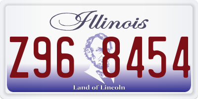 IL license plate Z968454