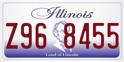 IL license plate Z968455