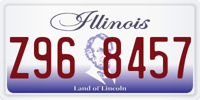 IL license plate Z968457