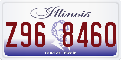 IL license plate Z968460